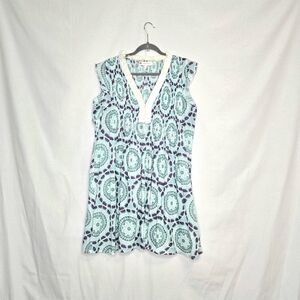 Jude Connally Swim Cover Up/night Gown. Green/purple. L